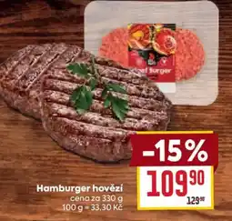 Billa Hamburger hovězí nabídka