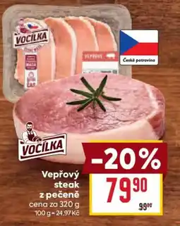 Billa Vepřový steak z pečeně nabídka