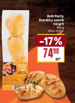 Billa Grill Party Dukátky uzené na gril nabídka