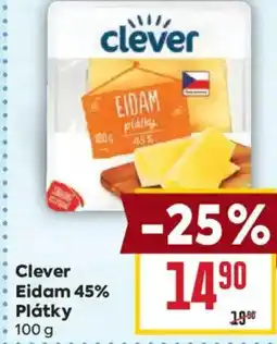 Billa Clever Eidam 45% Plátky nabídka