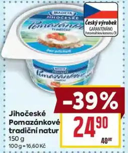 Billa Madeta Jihočeské Pomazánkové tradiční natur nabídka
