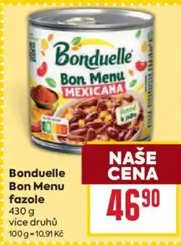 Billa Bonduelle Bon Menu fazole nabídka