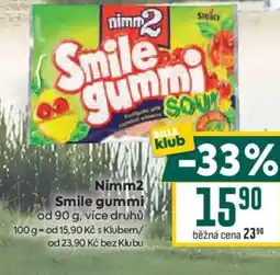 Billa Nimm2 Smile gummi nabídka