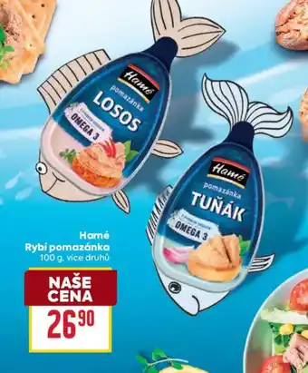 Billa Hamé Rybí pomazánka nabídka