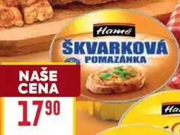 Billa Hamé Škvarková pomazánka nabídka