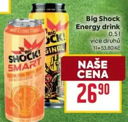 Billa Big Shock Energy drink nabídka