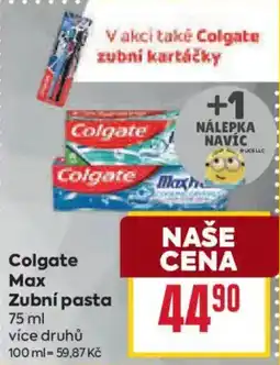 Billa Colgate Max Zubní pasta nabídka