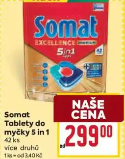 Billa Somat Tablety do myčky 5 in 1 nabídka