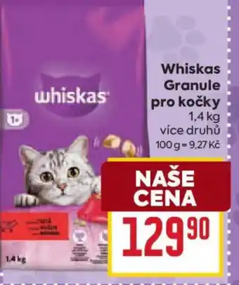 Billa Whiskas Granule pro kočky nabídka