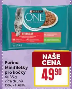 Billa Purina Minifiletky pro kočky nabídka
