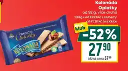 Billa Kolonáda Oplatky nabídka