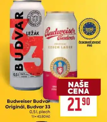 Billa Budweiser Budvar Originál, Budvar 33 nabídka