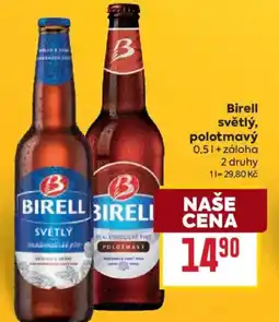 Billa Birell světlý, polotmavý nabídka