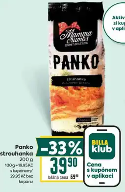Billa Panko strouhanka nabídka