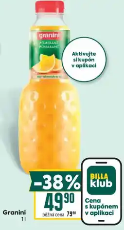 Billa Granini nabídka