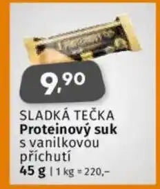 Coop SLADKÁ TEČKA Proteinový suk s vanilkovou příchutí nabídka