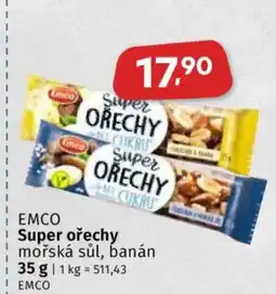 Coop EMCO Super ořechy mořská sůl, banán nabídka