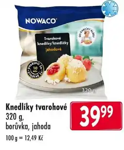 Qanto Nowaco Knedlíky tvarohové nabídka