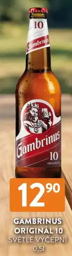 Qanto Gambrinus originál 10 světlé výčepní nabídka