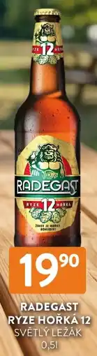 Qanto Radegast ryze hořká 12 světlý ležák nabídka