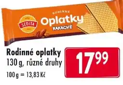 Qanto Rodinné oplatky nabídka