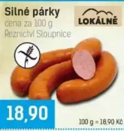 Konzum Silné párky nabídka