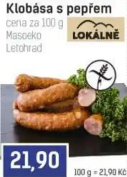 Konzum Klobása s pepřem nabídka