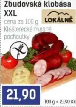 Konzum Zbudovská klobása XXL nabídka