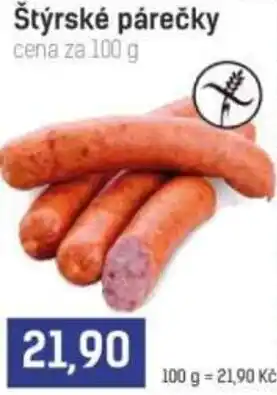 Konzum Štýrské párečky nabídka