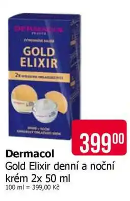 Teta Dermacol Gold Elixir denní a noční krém 2x 50 ml nabídka