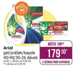 Teta Ariel gel/prášek/kapsle 40/40/30-26 dávek nabídka
