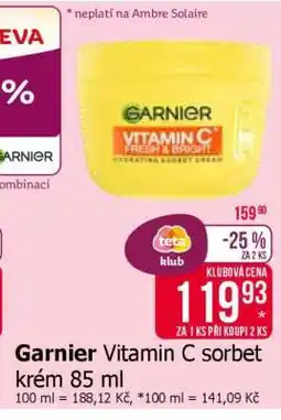 Teta Garnier Vitamin C sorbet krém 85 ml nabídka