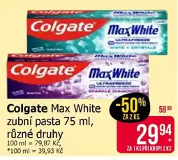 Teta Colgate Max White zubní pasta 75 ml, různé druhy nabídka