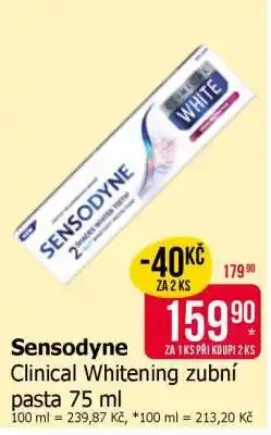 Teta Sensodyne Clinical Whitening zubní pasta 75 ml nabídka