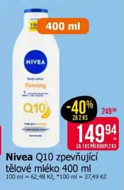 Teta Nivea Q10 zpevňující tělové mléko 400 ml nabídka