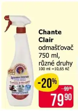 Teta Chante Clair odmašťovač nabídka