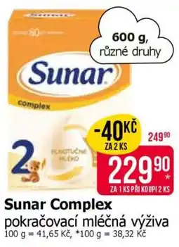 Teta Sunar complex nabídka
