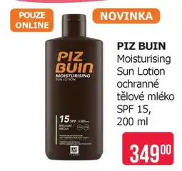 Teta PIZ BUIN Moisturising Sun Lotion nabídka