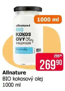 Teta Allnature BIO kokosový olej 1000 ml nabídka