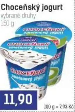 Konzum Choceňský jogurt nabídka