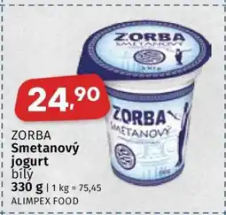 Coop Zorba Smetanový jogurt nabídka