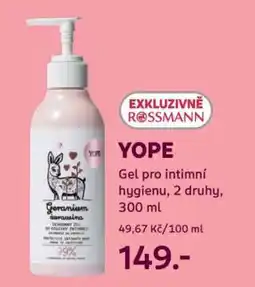 Rossmann Yope nabídka