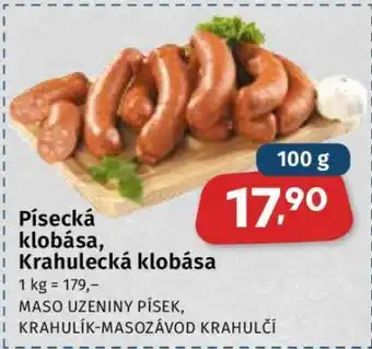 Coop Písecká klobása, Krahulecká klobása nabídka