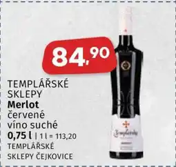 Coop TEMPLÁŘSKÉ SKLEPY Merlot nabídka