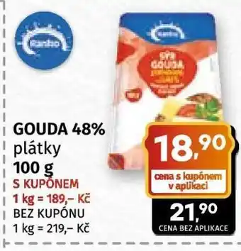 Gouda 48% plátky