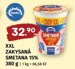 Coop XXL ZAKYSANÁ SMETANA 15% nabídka