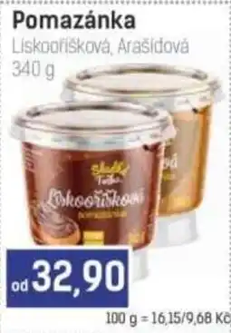 Konzum Pomazánka Liskooříšková, Arašídová nabídka