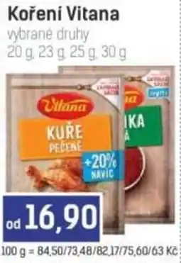 Konzum Koření Vitana nabídka