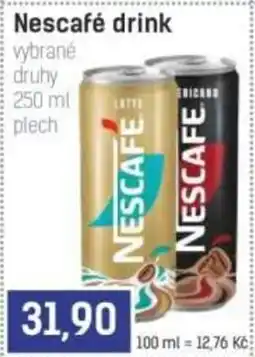 Konzum Nescafé drink nabídka