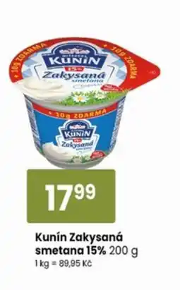 TEMPO Kunín Zakysaná smetana 15% nabídka